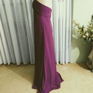 Alexia sample chiffon size 12 plum gown